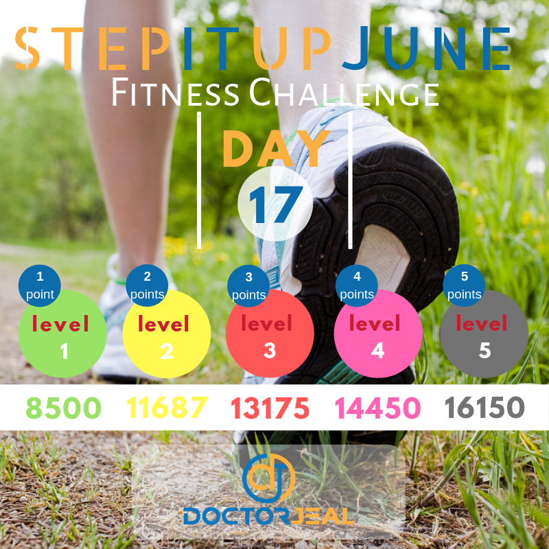 StepItUpJune Targets Guide Day 17