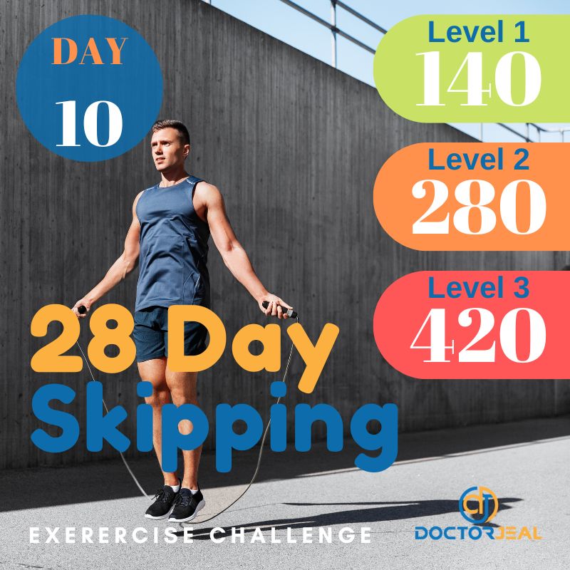 28 Day Skipping Challenge Day 10 Targets