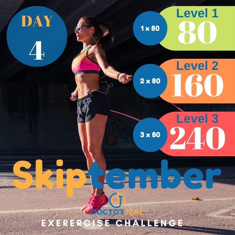 September Skipping Challenge (Skiptember)Target Guide Day 4