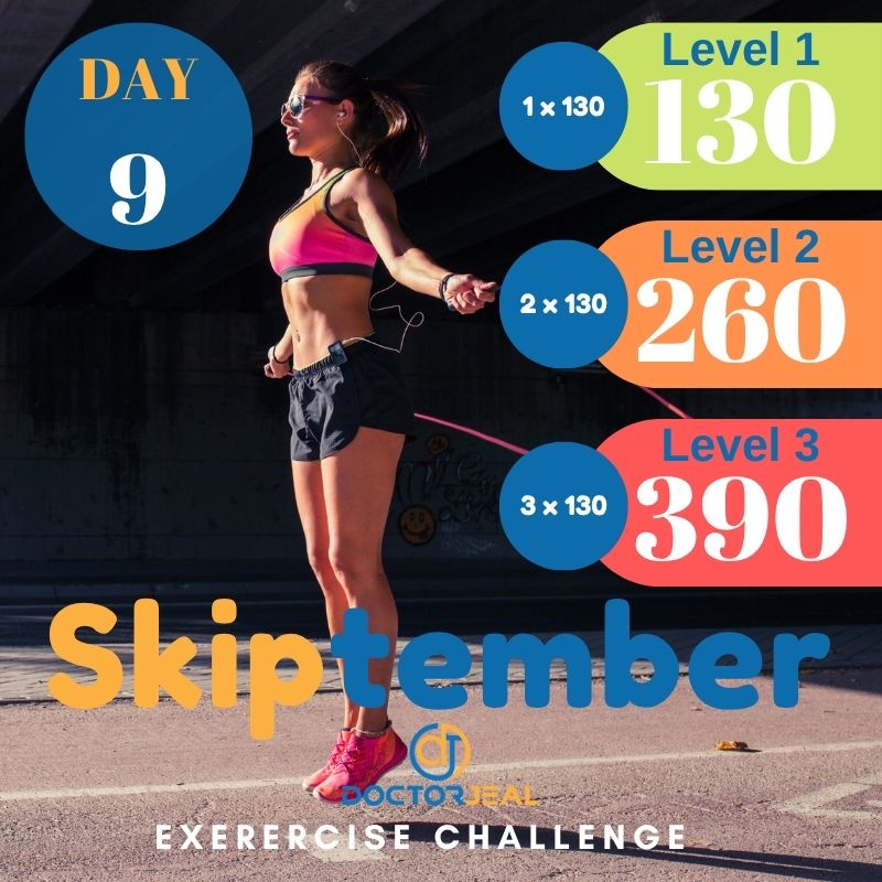 September Skipping Challenge (Skiptember)Target Guide Day 9