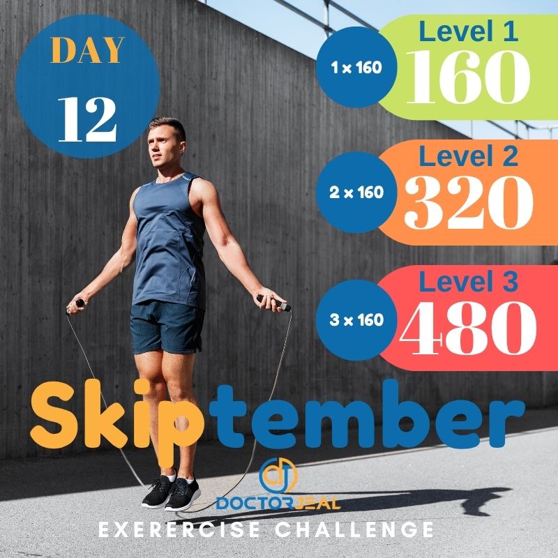September Skipping Challenge (Skiptember) Target Guide Day 12