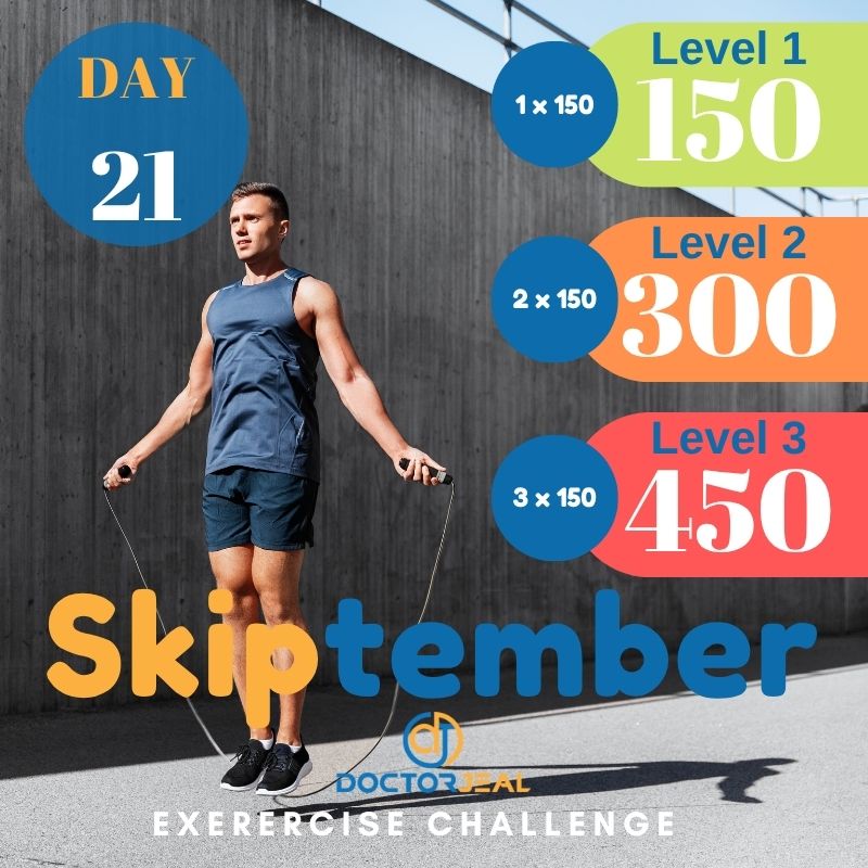 September Skipping Challenge Target Guide Day 21