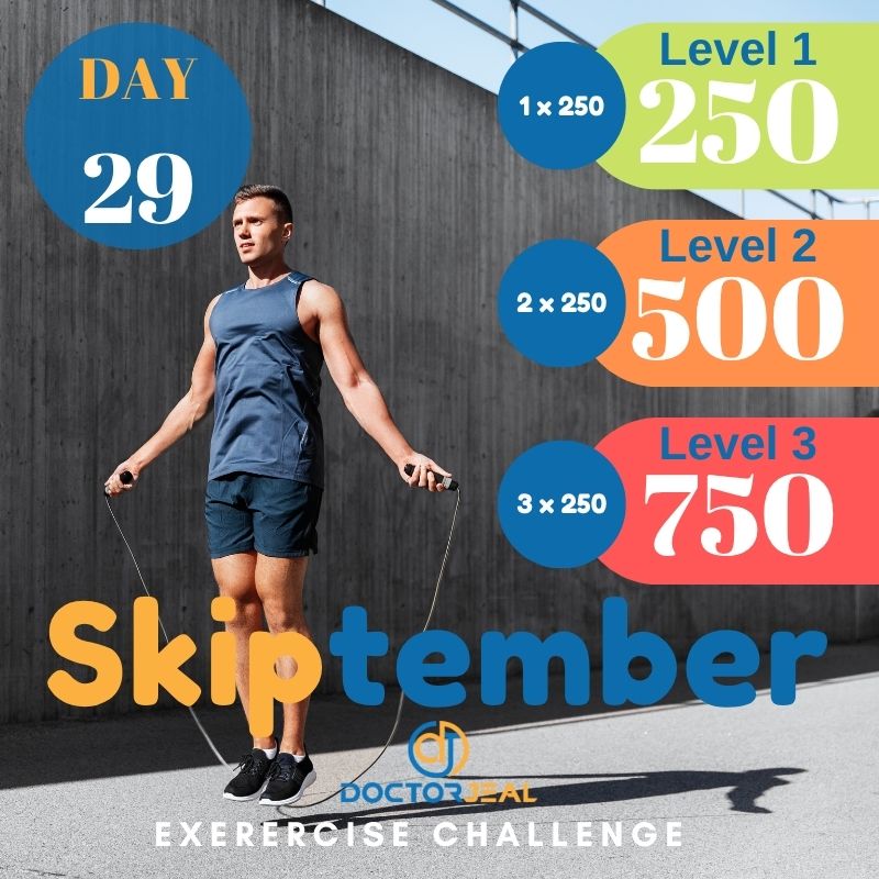 September Skipping Challenge (Skiptember) Target Guide Day 29