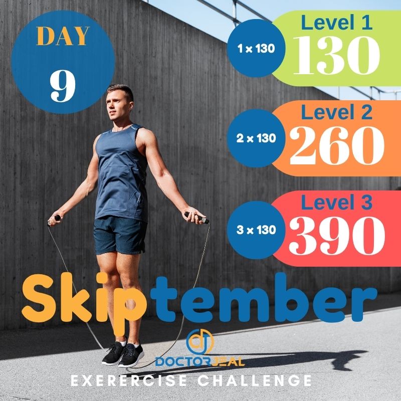 September Skipping Challenge (Skiptember)Target Guide Day 9