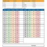 August (AugThrust) Squat Thrust Exercise Challenge Scoring Sheet